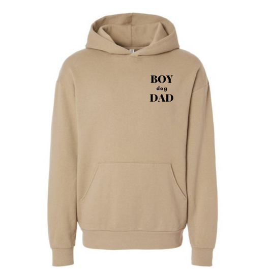 Boy Dog Dad Hoodie - Embroidered